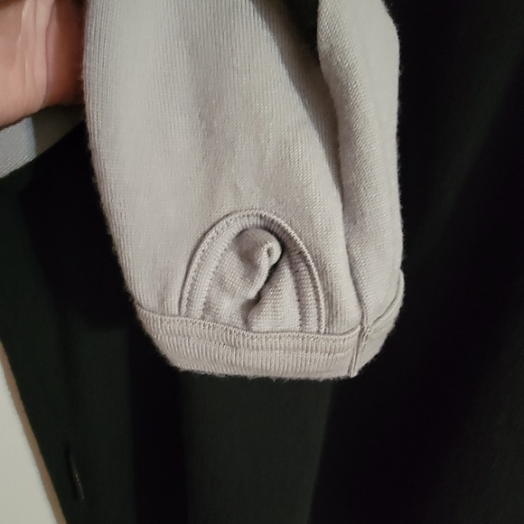 Icebreaker Merino Wool LS Quarter Zip Sweater Size Large Thumb Holes - Picture 5 of 8